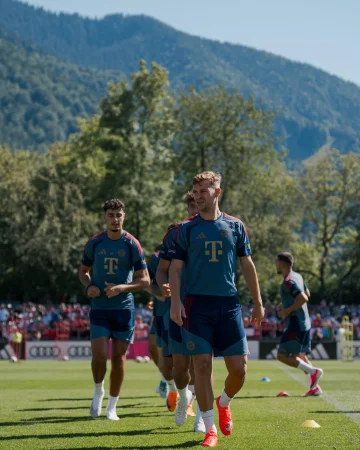 𝑻𝒓𝒂𝒊𝒏𝒊𝒏𝒈 𝒄𝒂𝒎𝒑 𝒄𝒉𝒆𝒄𝒌-𝒊𝒏: look who’s back! ⛰️👋
@alphonsodavies 👋
@alekspavlovic_ 💪
@manuelneuer 🧤 @jonas.urbig 🧤 @svenulreichoffiziell
@hiroki_ito38 ⚽️👉
👈⚽️ Minjae Kim
@jonathantah ✍️
⛰️ THAT
VIEW 😍
@nene.brown27 🥰