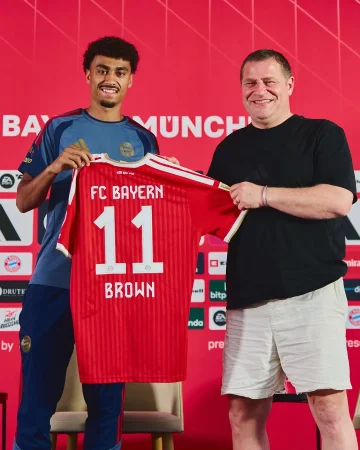 ✨ Our new number 1️⃣1️⃣! 🔴⚪
@nene.brown27 will wear the number 11 shirt at Bayern. Get it now! 👉 Link in bio!