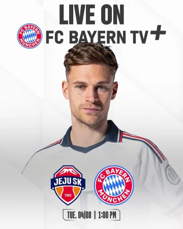📌 𝗡𝗘𝗫𝗧 𝗠𝗔𝗧𝗖𝗛: On Tuesday, we go again! 👊
🎥 𝗪𝗮𝘁𝗰𝗵 𝗼𝘂𝗿 𝗳𝗿𝗶𝗲𝗻𝗱𝗹𝗶𝗲𝘀 𝗟𝗜𝗩𝗘 𝘄𝗶𝘁𝗵 𝗙𝗖 𝗕𝗮𝘆𝗲𝗿𝗻 𝗧𝗩 𝗣𝗟𝗨𝗦 🔴⚪
ℹ️ More info in bio and story.