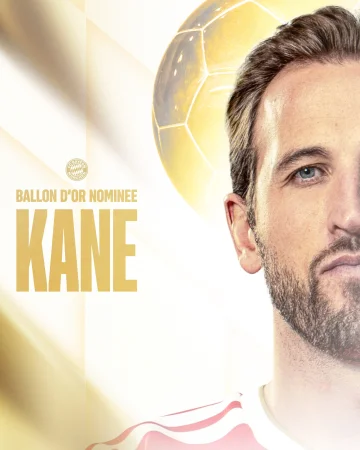 🏆 𝑩𝑨𝑳𝑳𝑶𝑵 𝑫’𝑶𝑹 𝑵𝑶𝑴𝑰𝑵𝑬𝑬 🏆
Harry Kane is nominated for the 2026 Men’s @ballondorofficial. 🤝