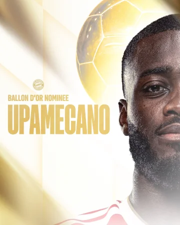 ⭐ 𝑩𝑨𝑳𝑳𝑶𝑵 𝑫’𝑶𝑹 𝑵𝑶𝑴𝑰𝑵𝑬𝑬 ⭐
Dayot Upamecano is nominated for the 2026 Men’s @ballondorofficial. 🏆
