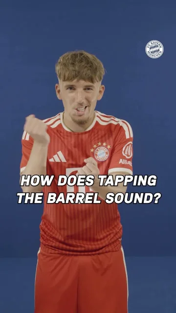 Our players’ best impression of a freshly tapped barrel… 🎤🍻